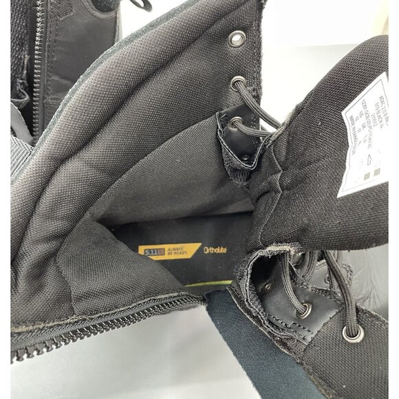 5.11 Tactical ATAC 2.0 8” Boots Combat Duty Side Zip Leather Black Mens 12 - Picture 13 of 15